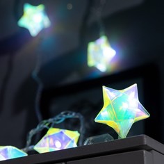 Гирлянда Luazon Lighting "Нить", Звезды, 2,5 м, IP20, , 10 LED, свеч. белое, 220 В
