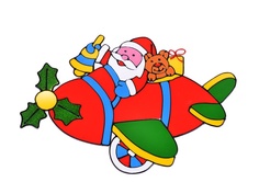 Панно Mister Christmas "Дед Мороз", в пакете (6AA0023)