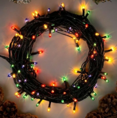 Гирлянда Luazon Lighting Нить, 7 м, 100 ламп, 220V, свечение мульти (1585773)