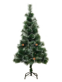 Искусственная елка URM новогодняя 120 см, заснеженная с шишками, напольная