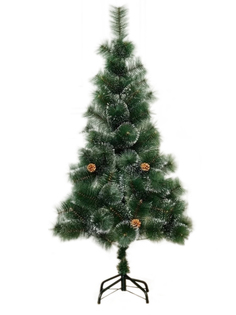 Искусственная елка URM новогодняя 210 см, заснеженная с шишками, напольная