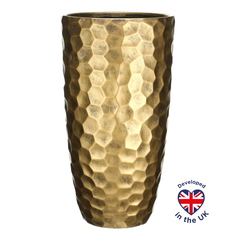 Цветочное кашпо Idealist Lite Мозаик ваза напольное MVASE31-GLD 47 л золотой 1 шт.