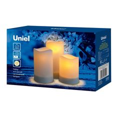 Светильник сад на солнечных батареях Свеча (3шт) USL-S-816/PT150 CANDLE SET3 1 светодиод Uniel