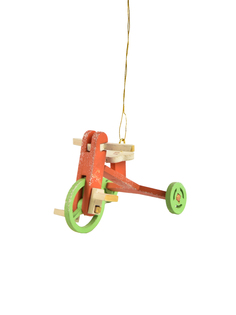 Елочная игрушка велосипед Wood-souvenirs T04156-WS/CB_Ch_00_410-3 1 шт. разноцветная