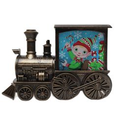 Светильник новогодний фонарь ZF094 Паровозик везёт Эльфа 15018 LED