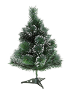 Искусственная елка URM новогодняя 60 см, заснеженная с шишками, напольная