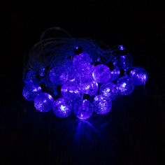 Световая гирлянда новогодняя LED линейная огненный шар 20l 9351 5 м синий