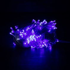Световая гирлянда новогодняя LED уличная линейная 200l на белом проводе 9362 30 м синий