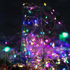 Световая гирлянда новогодняя Baziator Роса H0146p 50 м разноцветный