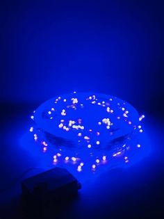 Световая гирлянда новогодняя Led Уличная в катушке мелкие диоды 15368 50м синий