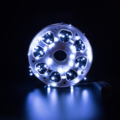 Световая гирлянда новогодняя Led Уличная в катушке матовая 7345 50м белый холодный