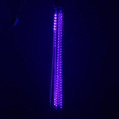 Световая гирлянда новогодняя LED уличная cосульки палки стекающие вниз 9311 3 м синий