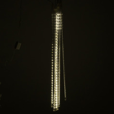 Новогодняя гирлянда LED уличная cосульки палки стекающие рифлёные 7785 50см теплый белый