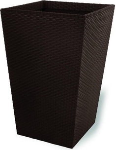 Цветочное кашпо Keter Rattan planter 17192301 55 л серый 1 шт.