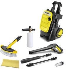 Мини мойка высокого давления Karcher K5 Compact +щётка WB60, пенная насадка, фильтр, замша