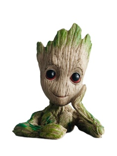 Кашпо Plush Story малыш грут 030628 0,2л серый цвет 1 штук