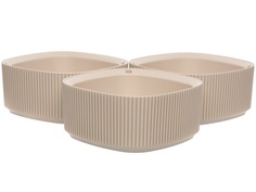 Горшок для цветов Navako Melo 16001-3 1L Beige 3 шт