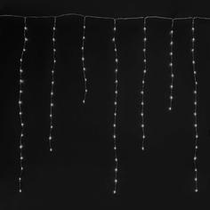 Гирлянда Бахрома SH Lights ICLDM, 2.3х0.8 м, холодная белая с мерцанием, низковольтная