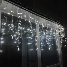 Гирлянда Бахрома Sh Lights RW-OIC208LSE-W-P, 4х0.8 м, уличная, белый провод, белый