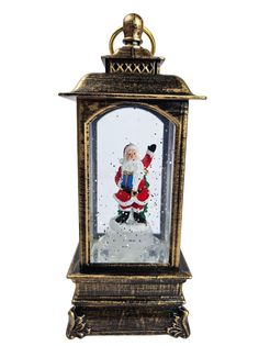 Новогодний светильник Merry Christmas Дед Мороз с подарком в руке DS-018 5В,16466