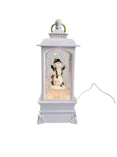 Новогодний светильник Merry Christmas Снеговик вращается DS-018 20х7,5х7,5см 5В,16473