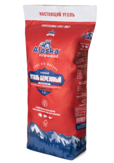 Уголь березодля для гриля и мангала Alaska Firewood Premium 180521 5 кг