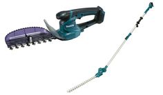 Набор: аккумуляторный штанговый кусторез Makita UN460WDWA c АКБ и ЗУ + кусторез UH201DZ