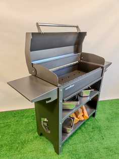 Мангал с крышкой, зольным ящиком, FEROOM GROUP, FG042