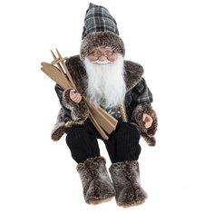 Фигурка новогодняя Дед Мороз, Remeco collection 776063, 22х20х60см/22х20х24см