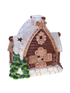Фигурка новогодняя керамика "Избушка" 17х10,5х16,5 см, 744520 Alat Home