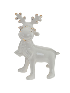 Фигурка новогодняя фарфор "Олень" 12х6,5х15,5 см, 761136 Alat Home
