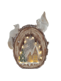 Фигурка светящаяся магнезия, Alat Home, Белочки, 34х10х48 см, 791577