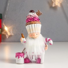 Новогодний сувенир NoBrand 7511630 Дед Мороз сладкоежка 12х4,5х7,5 см