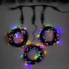 Гирлянда Клип-лайт Luazon Lighting 5167224 3 нити по 10 м свечение мульти