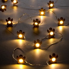 Гирлянда Нить Роса с насадками Ангелочек Luazon Lighting 9643065 2 м свечение тёплое белое
