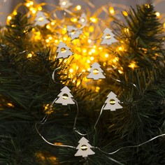 Гирлянда электрическая Luazon Lighting 3667504 2 м роса с насадками Ёлочка