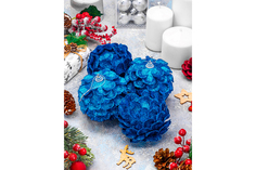 Набор елочных шаров Elan Gallery Синяя шишка, 970109, 4 шт, синий