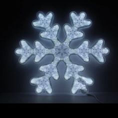 Новогодняя гирлянда уличная - Снежинка Merry Christmas 16587, 40 см белый