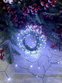 Гирлянда нить роса с веточкам CEIMAR BP-10300W, 10 м., 300 LED, белый холодный