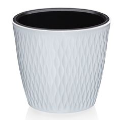 Кашпо для цветов Elfplast Kerama 496-Эльф, 4,6 л. Белый 1 шт.