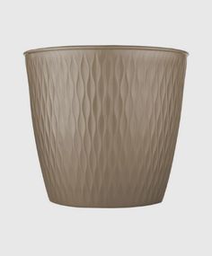 Кашпо для цветов Elfplast Kerama 582-Эльф, 1,1 л. Серо-коричневый 1 шт.