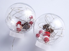 Гирлянда электрическая ГаджетOff SnowBall_Santa_Cold 3м цвет свечения холодный