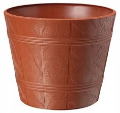 Кашпо пальмовка Elba Form Plastic, FP0901010, 4,8 литра, коричневый, 1 шт.