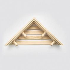Полка для бани и сауны R-SAUNA М-46 угловая с вешалкой 4 рожка, 27001