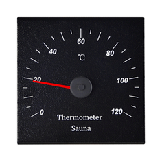 Термометр для бани и сауны R-SAUNA 098BW алюминий, 24093