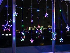 Светодиодная гирлянда Дон Баллон 512122 Звезды 138 LED, 12 фигур, 8 режимов IP 14 0,9х3