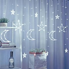 Светодиодная гирлянда Дон Баллон 512121 Звезды 138 LED, 12 фигур, 8 режимов IP 14 0,9х3