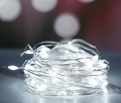 Светодиодная гирлянда Дон Баллон 512033 Роса 100 Led, 8 режимов, IP14, 10 м Белый