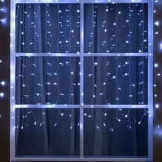 Садовая гирлянда на солнечных батареях Luazon Lighting 9348534 2 х 1.5 м белый
