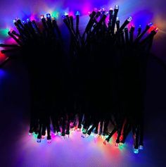 Гирлянда уличная Merry Christmas 16849,100 LED,разноцветная на тёмном проводе, 10 м